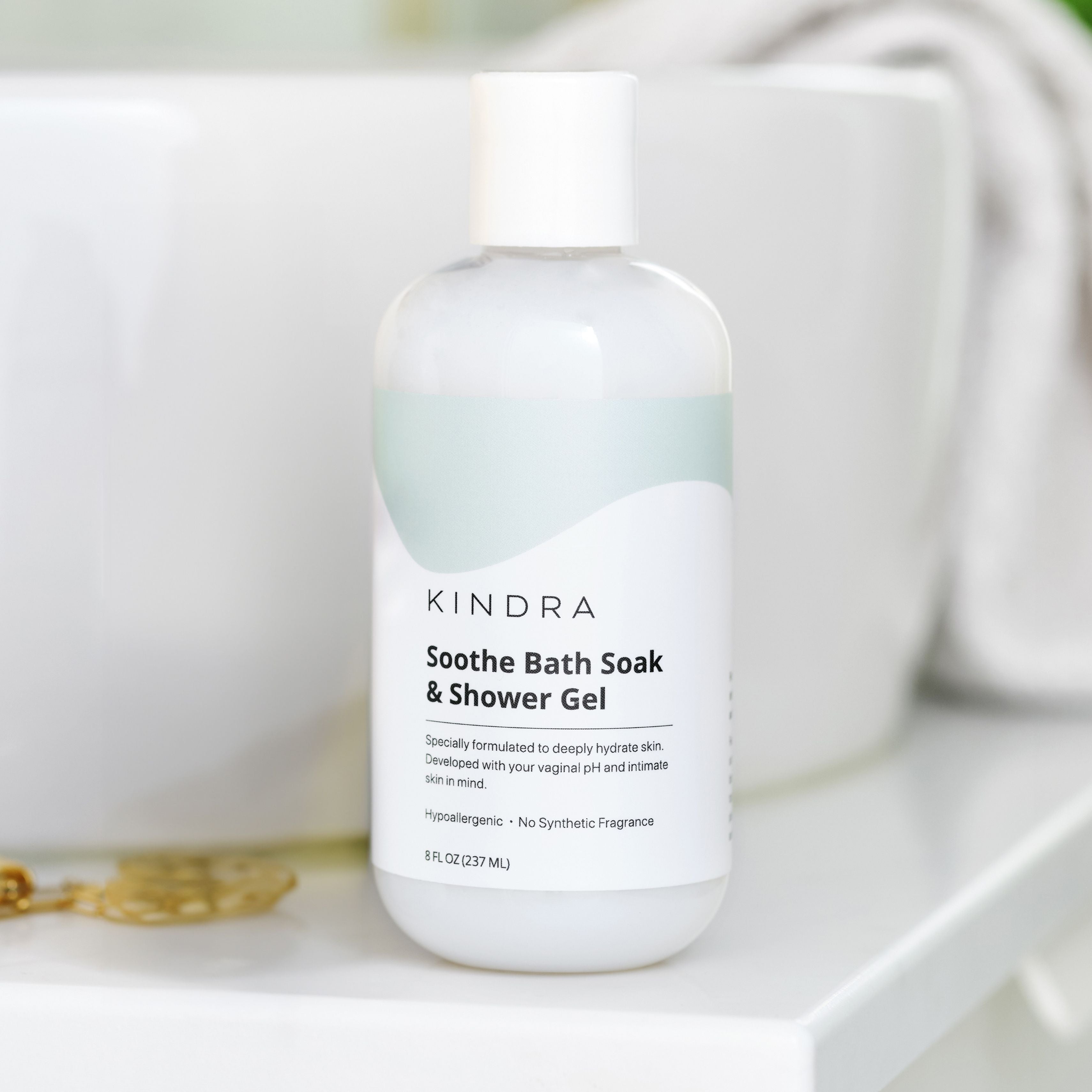 Soothe on Bathroom Counter