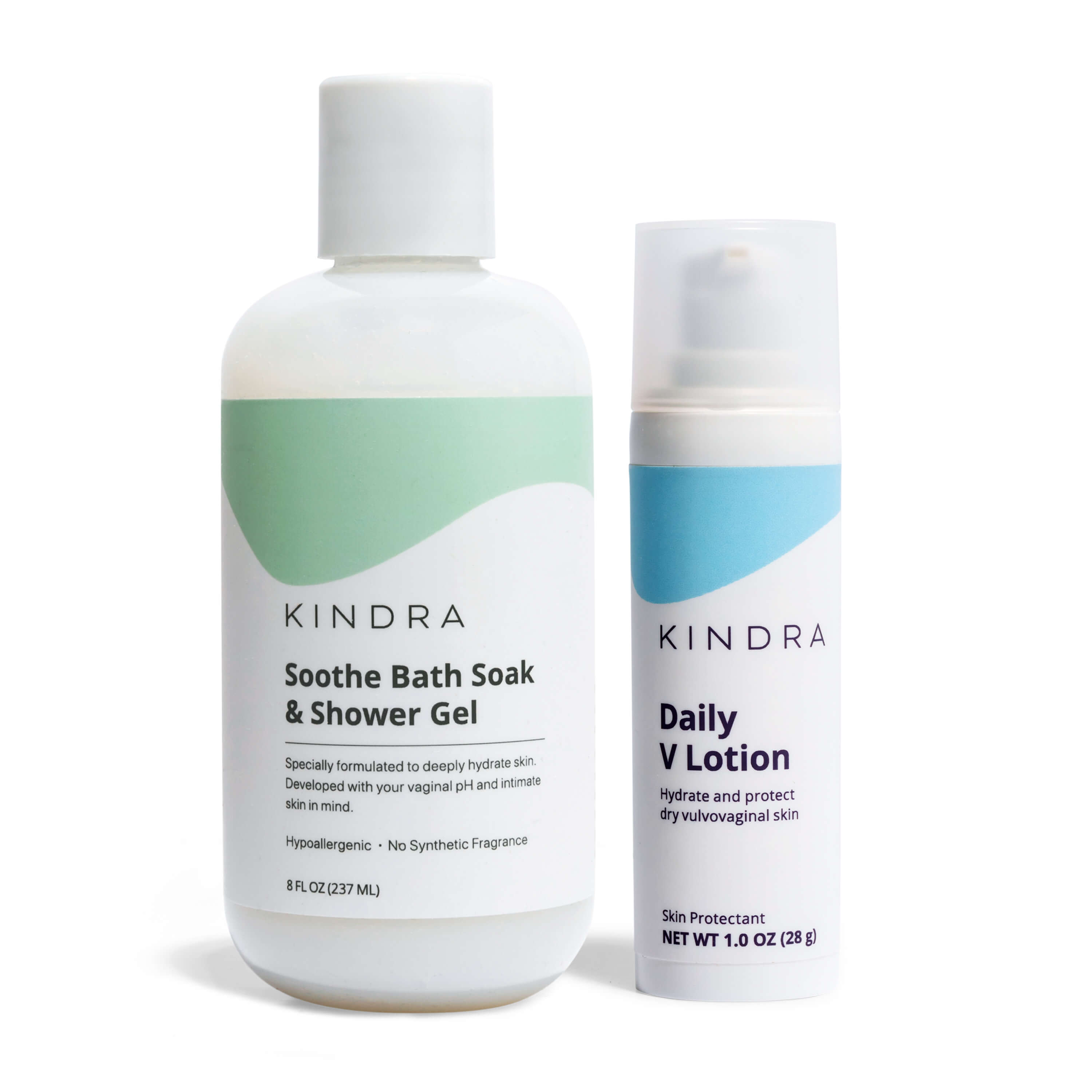 Soothe Bath Soak & Shower Gel, Daily V Lotion