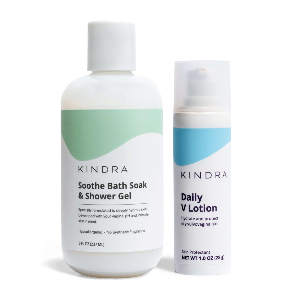 Soothe Bath Soak & Shower Gel, Daily V Lotion