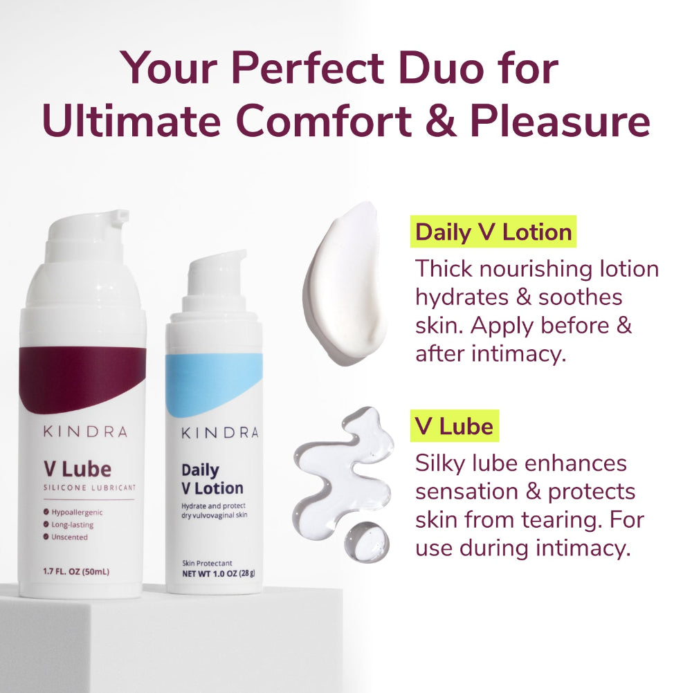 'Daily V Lotion' and 'V Lube'