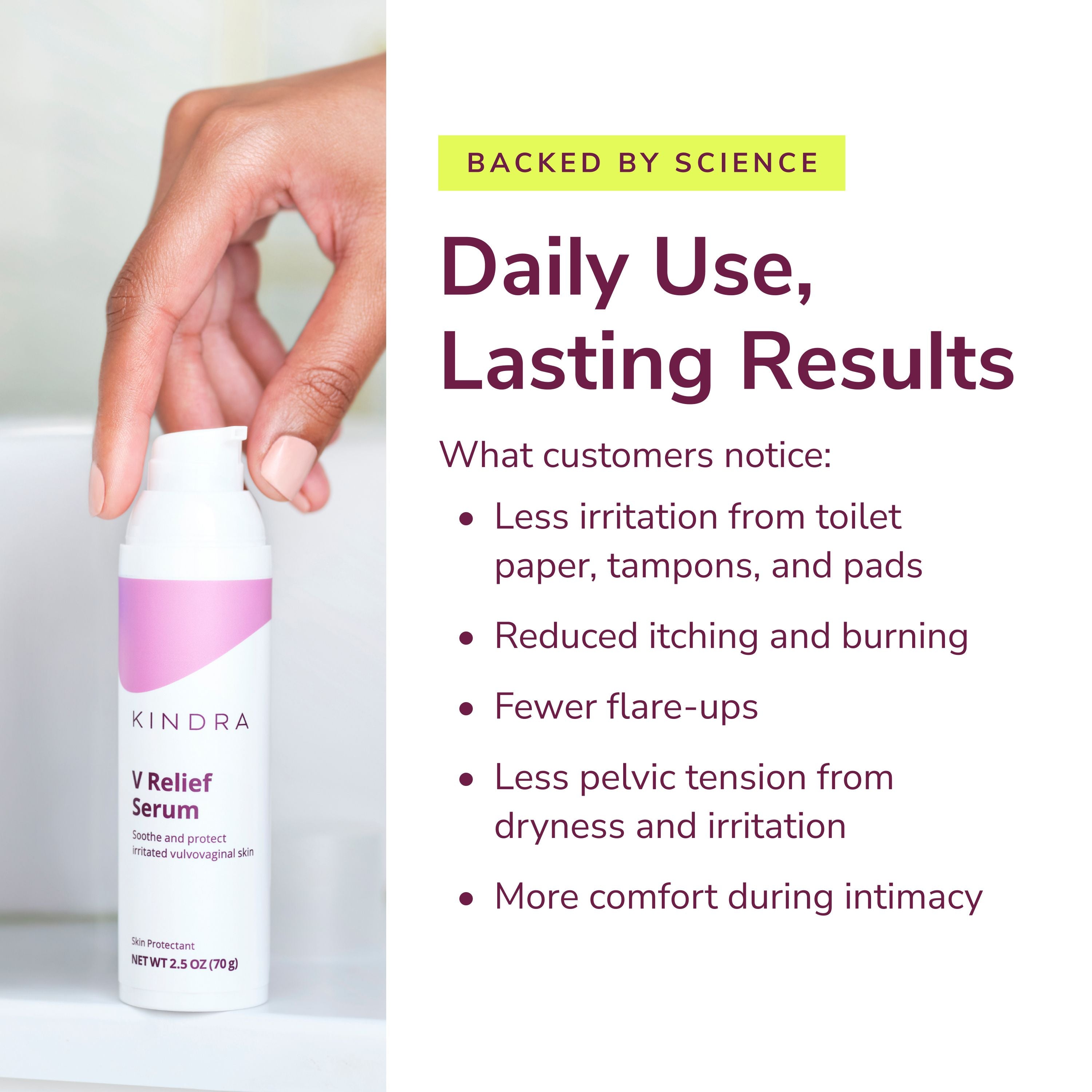 Daily Use, Lasting Results - V Relief Serum
