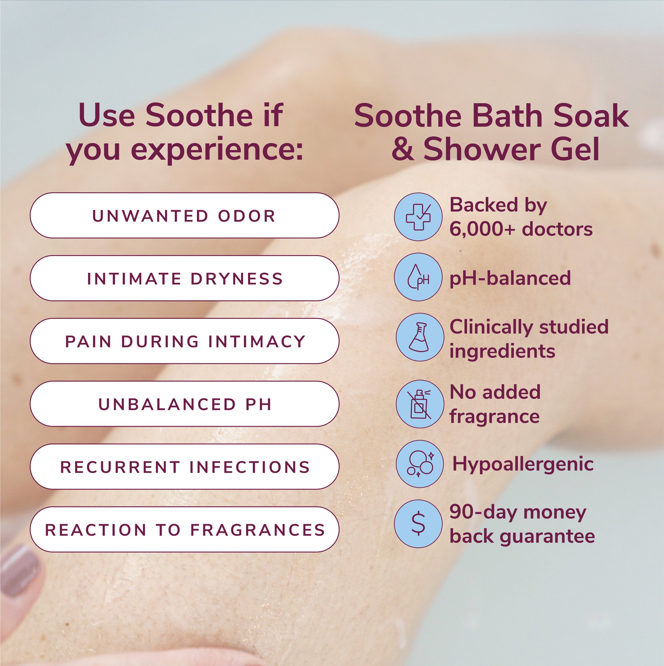 Soothe Bath Soak & Shower Gel Experience